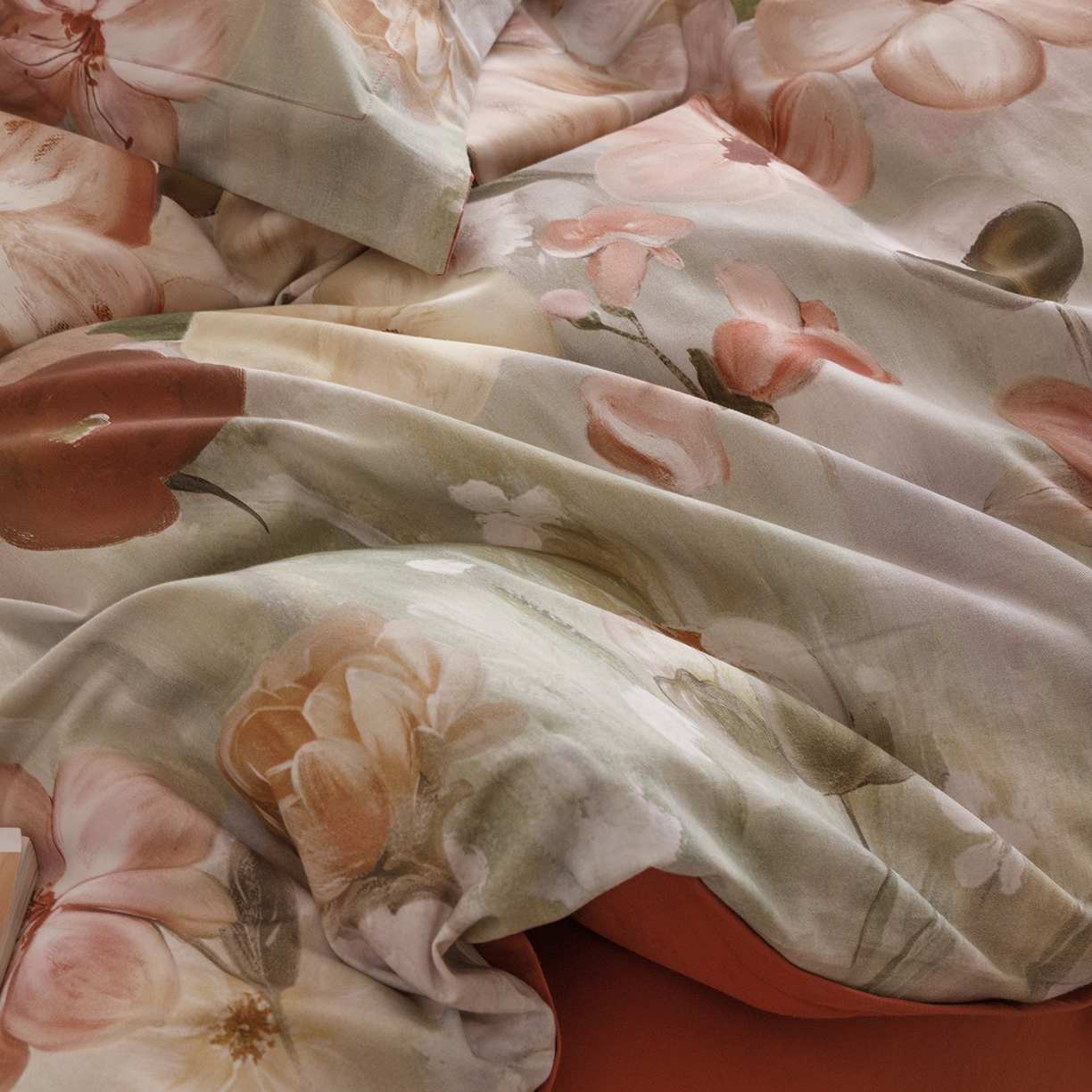 91家纺网 家纺一手货源 找家纺 爱思佳 2025新款加厚全棉纯棉磨毛数码印花四件套 鸢香