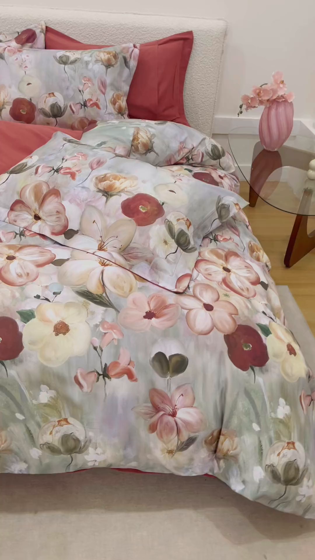 91家纺网 家纺一手货源 找家纺 爱思佳 2025新款加厚全棉纯棉磨毛数码印花四件套 鸢香