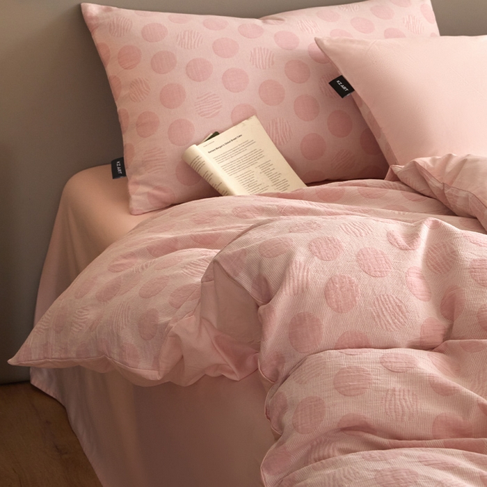 91家纺网 家纺一手货源 找家纺 （总）佳汐蓝家纺2025秋冬新款三层纱色织水洗棉大提花系列四件套