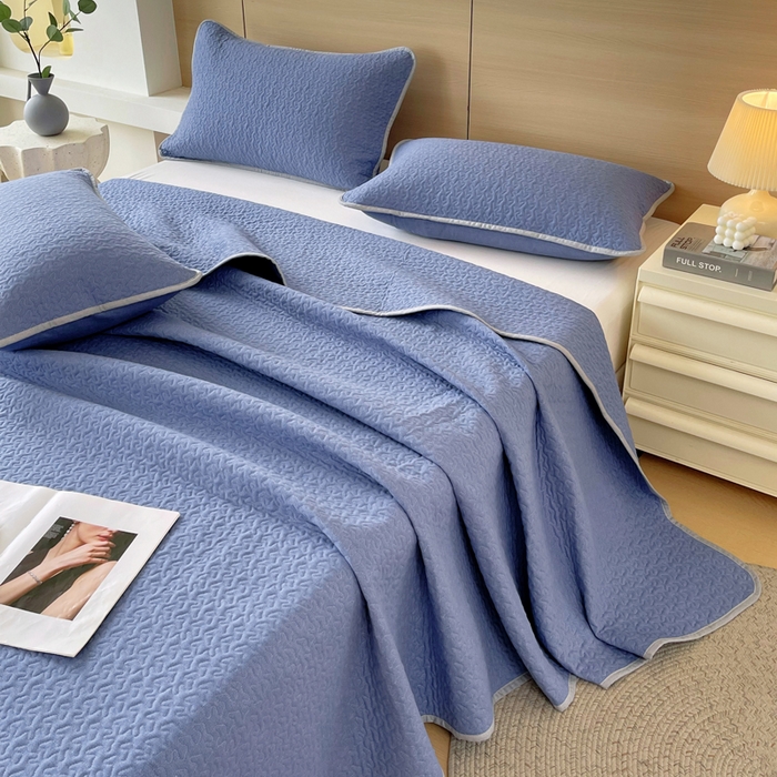 91家纺网 家纺一手货源 找家纺 （总）春皖家纺 2025新款全棉多功能单床盖 床盖单件