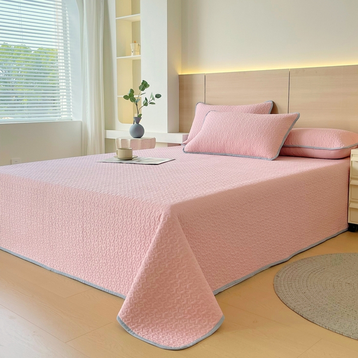 91家纺网 家纺一手货源 找家纺 （总）春皖家纺 2025新款全棉多功能单床盖 床盖单件