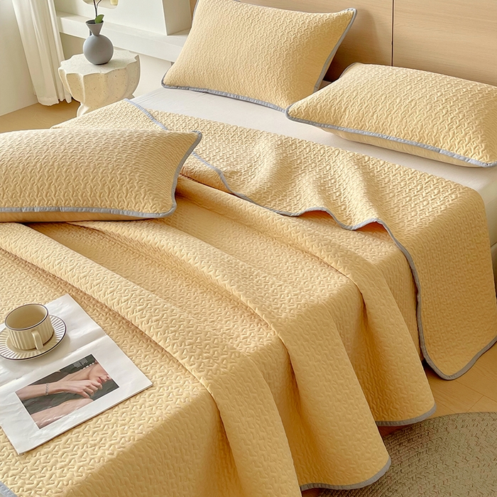 91家纺网 家纺一手货源 找家纺 （总）春皖家纺 2025新款全棉多功能单床盖 床盖单件