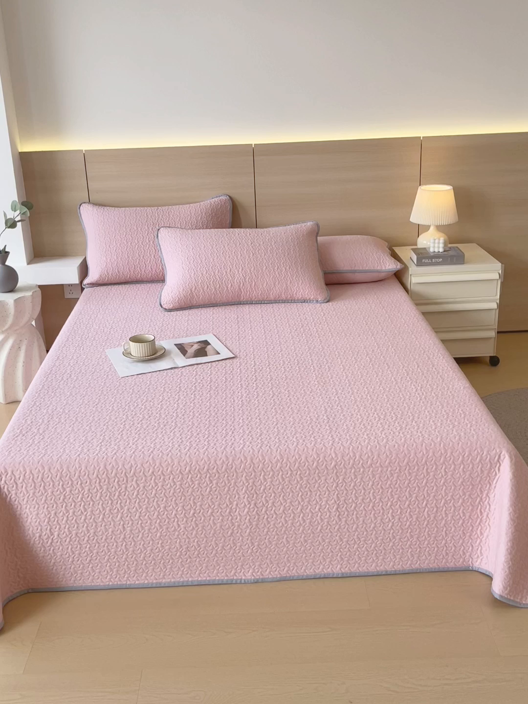 91家纺网 家纺一手货源 找家纺 （总）春皖家纺 2025新款全棉多功能单床盖 床盖单件