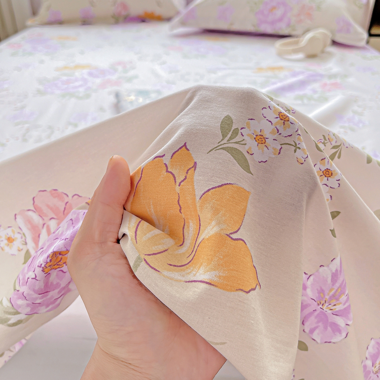 91家纺网 家纺一手货源 找家纺 （总）恩泽家纺 2025新款加厚全棉纯棉印花系列床单单件-单床单