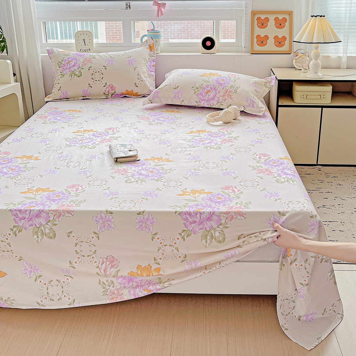 91家纺网 家纺一手货源 找家纺 （总）恩泽家纺 2025新款加厚全棉纯棉印花系列床单单件-单床单