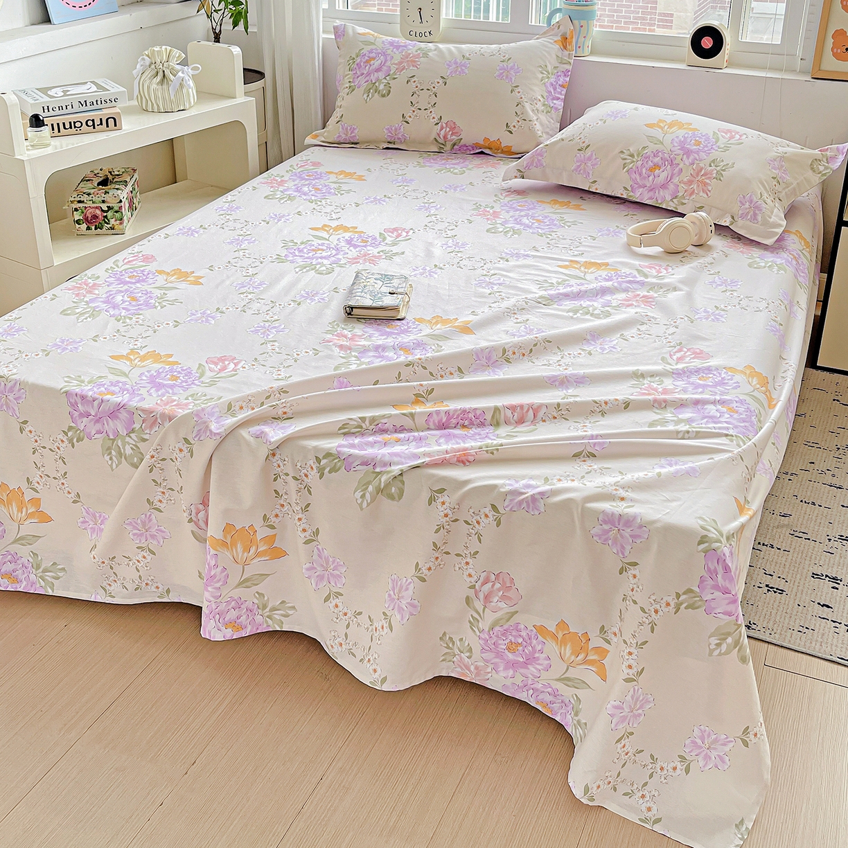 91家纺网 家纺一手货源 找家纺 （总）恩泽家纺 2025新款加厚全棉纯棉印花系列床单单件-单床单