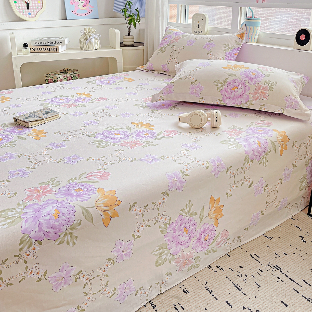 91家纺网 家纺一手货源 找家纺 （总）恩泽家纺 2025新款加厚全棉纯棉印花系列床单单件-单床单