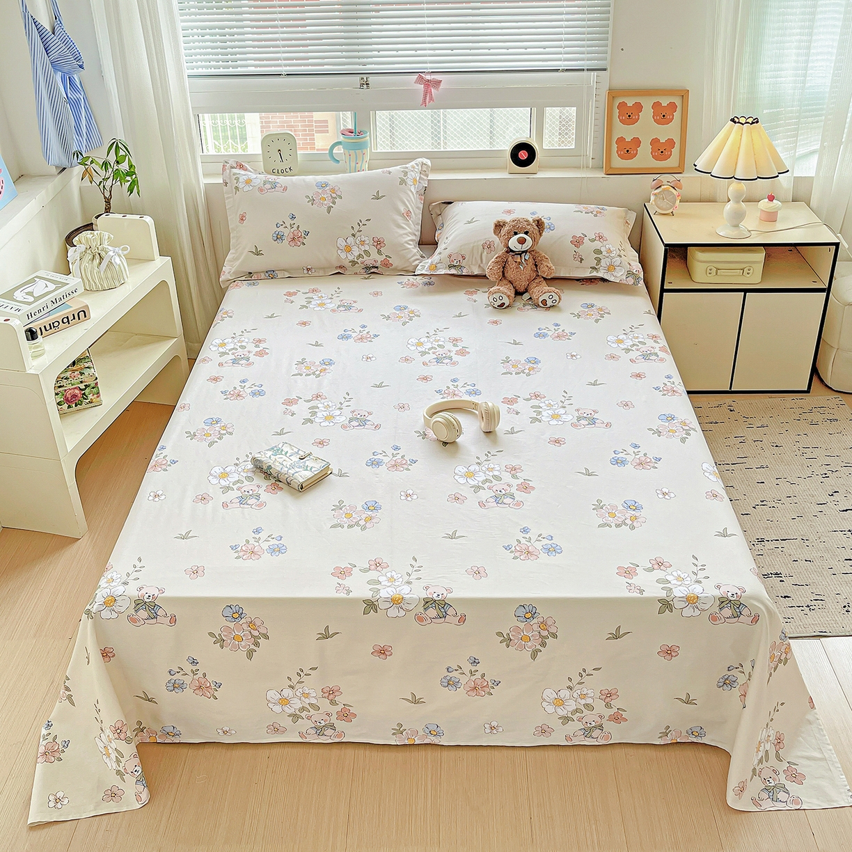 91家纺网 家纺一手货源 找家纺 （总）恩泽家纺 2025新款加厚全棉纯棉印花系列床单单件-单床单