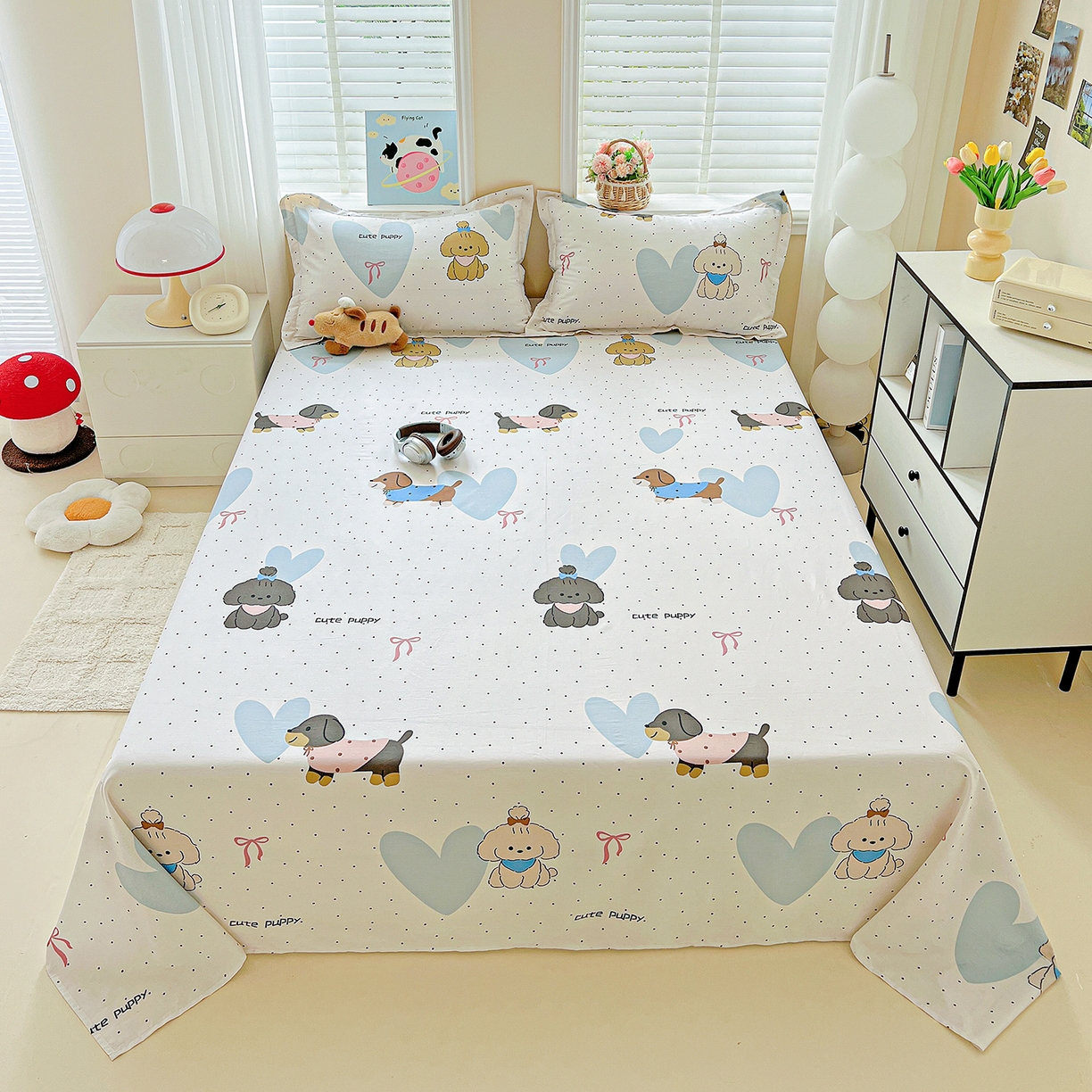 91家纺网 家纺一手货源 找家纺 （总）恩泽家纺 2025新款加厚全棉纯棉印花系列床单单件-单床单