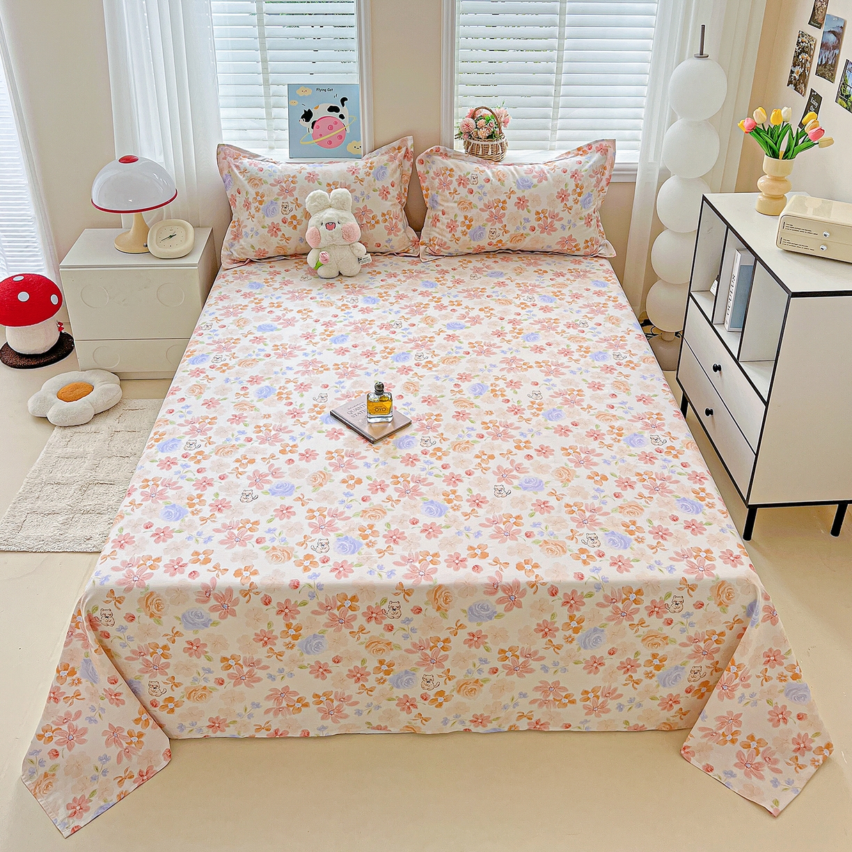 91家纺网 家纺一手货源 找家纺 （总）恩泽家纺 2025新款加厚全棉纯棉印花系列床单单件-单床单