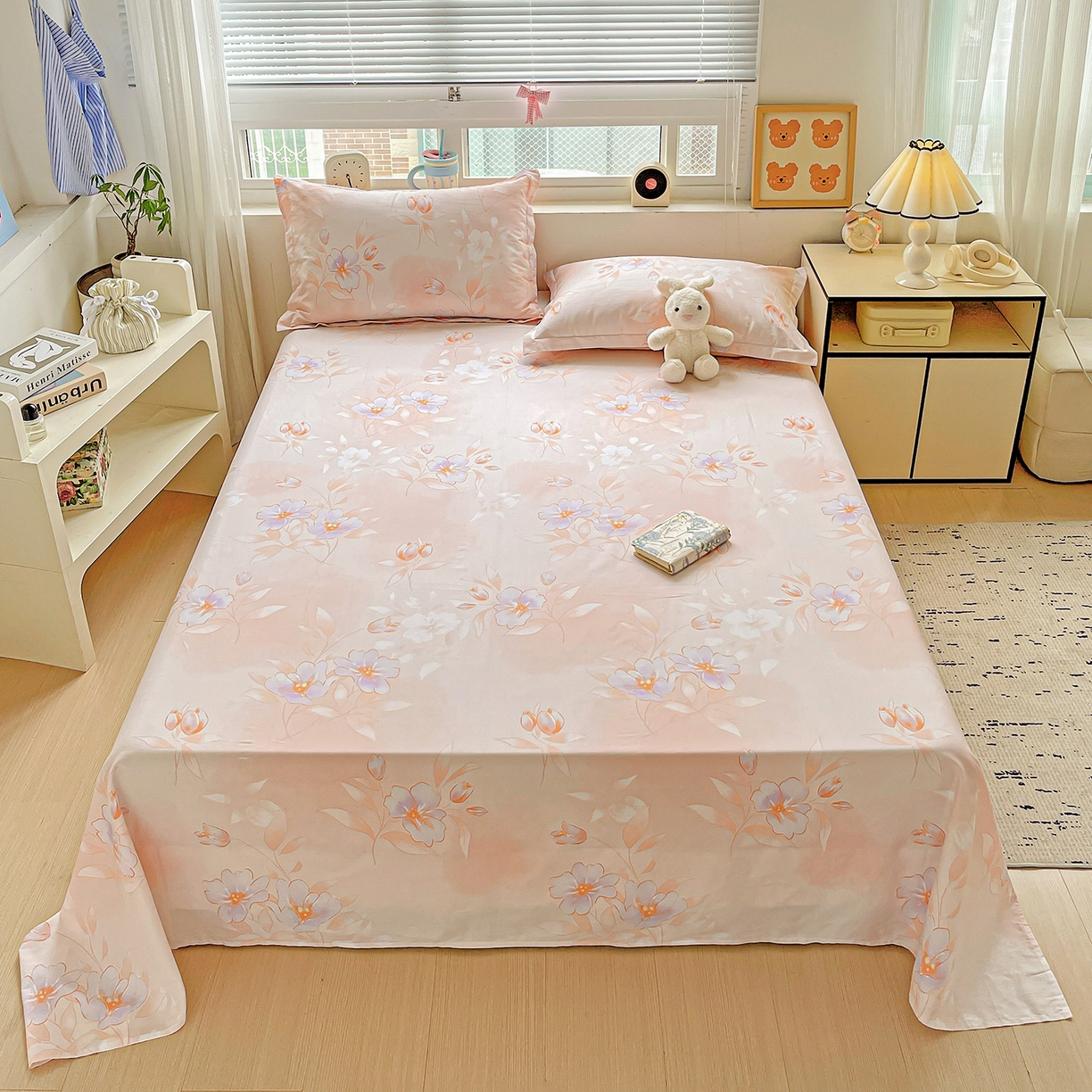 91家纺网 家纺一手货源 找家纺 （总）恩泽家纺 2025新款加厚全棉纯棉印花系列床单单件-单床单