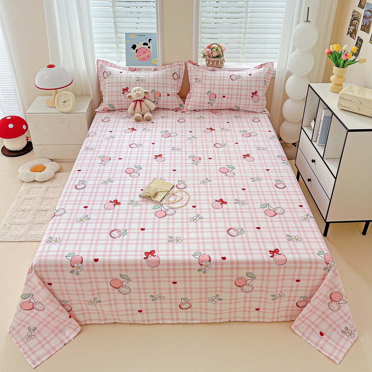 91家纺网 家纺一手货源 找家纺 （总）恩泽家纺 2025新款加厚全棉纯棉印花系列床单单件-单床单