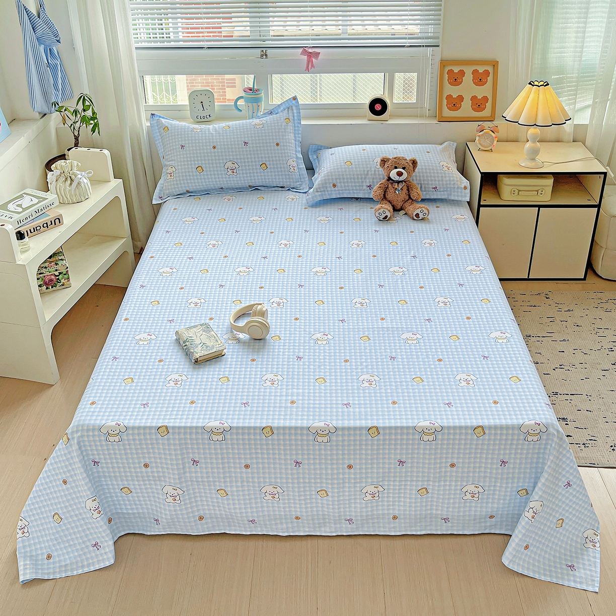 91家纺网 家纺一手货源 找家纺 （总）恩泽家纺 2025新款加厚全棉纯棉印花系列床单单件-单床单