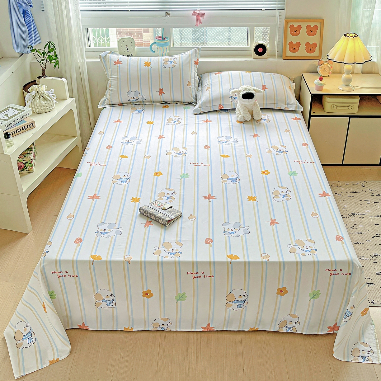 91家纺网 家纺一手货源 找家纺 （总）恩泽家纺 2025新款加厚全棉纯棉印花系列床单单件-单床单