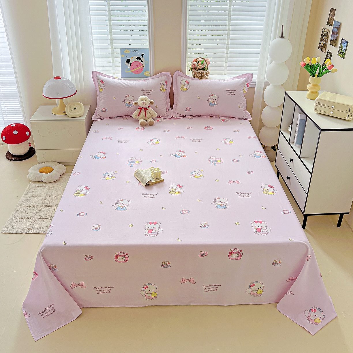 91家纺网 家纺一手货源 找家纺 （总）恩泽家纺 2025新款加厚全棉纯棉印花系列床单单件-单床单