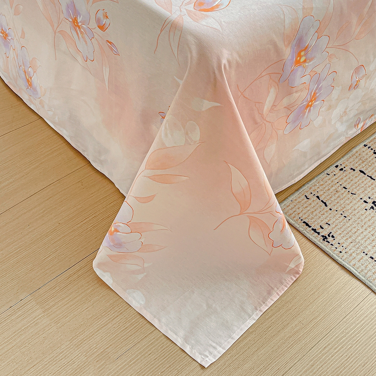 91家纺网 家纺一手货源 找家纺 恩泽家纺 2025新款加厚全棉纯棉印花系列床单单件-单床单 娇姿