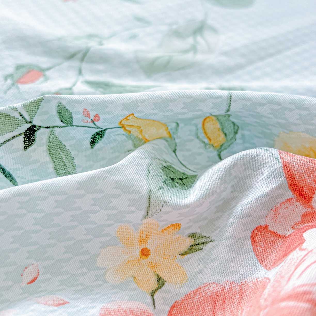 91家纺网 家纺一手货源 找家纺 恩泽家纺 2025新款加厚全棉纯棉印花系列床单单件-单床单 洛川花海