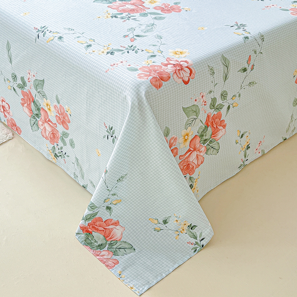 91家纺网 家纺一手货源 找家纺 恩泽家纺 2025新款加厚全棉纯棉印花系列床单单件-单床单 洛川花海