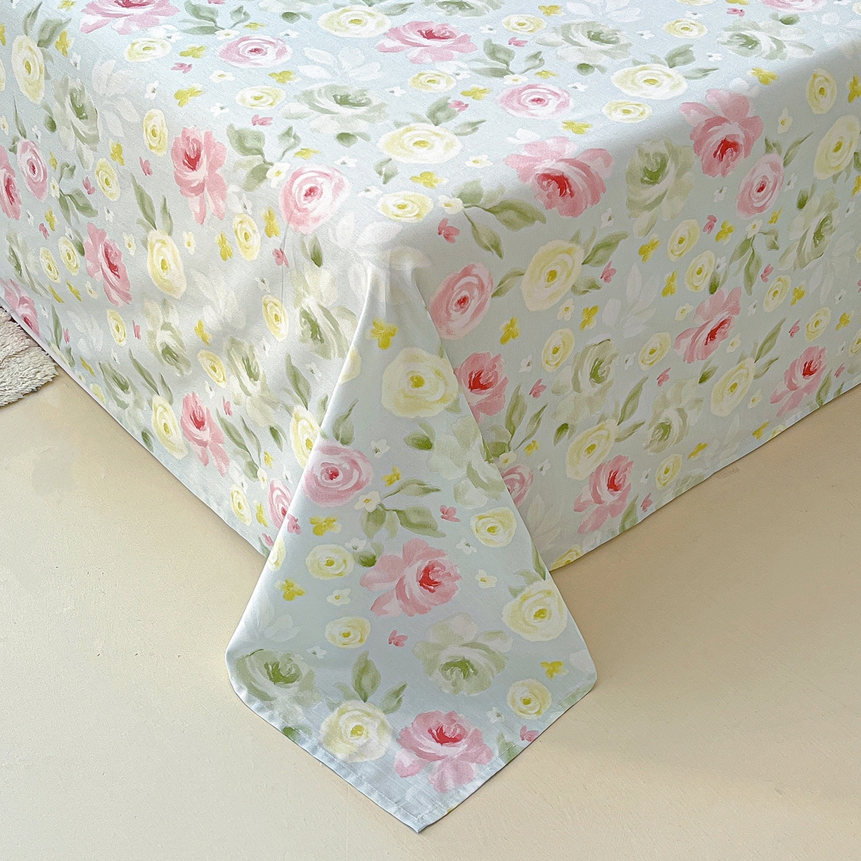 91家纺网 家纺一手货源 找家纺 恩泽家纺 2025新款加厚全棉纯棉印花系列床单单件-单床单 满园芬芳