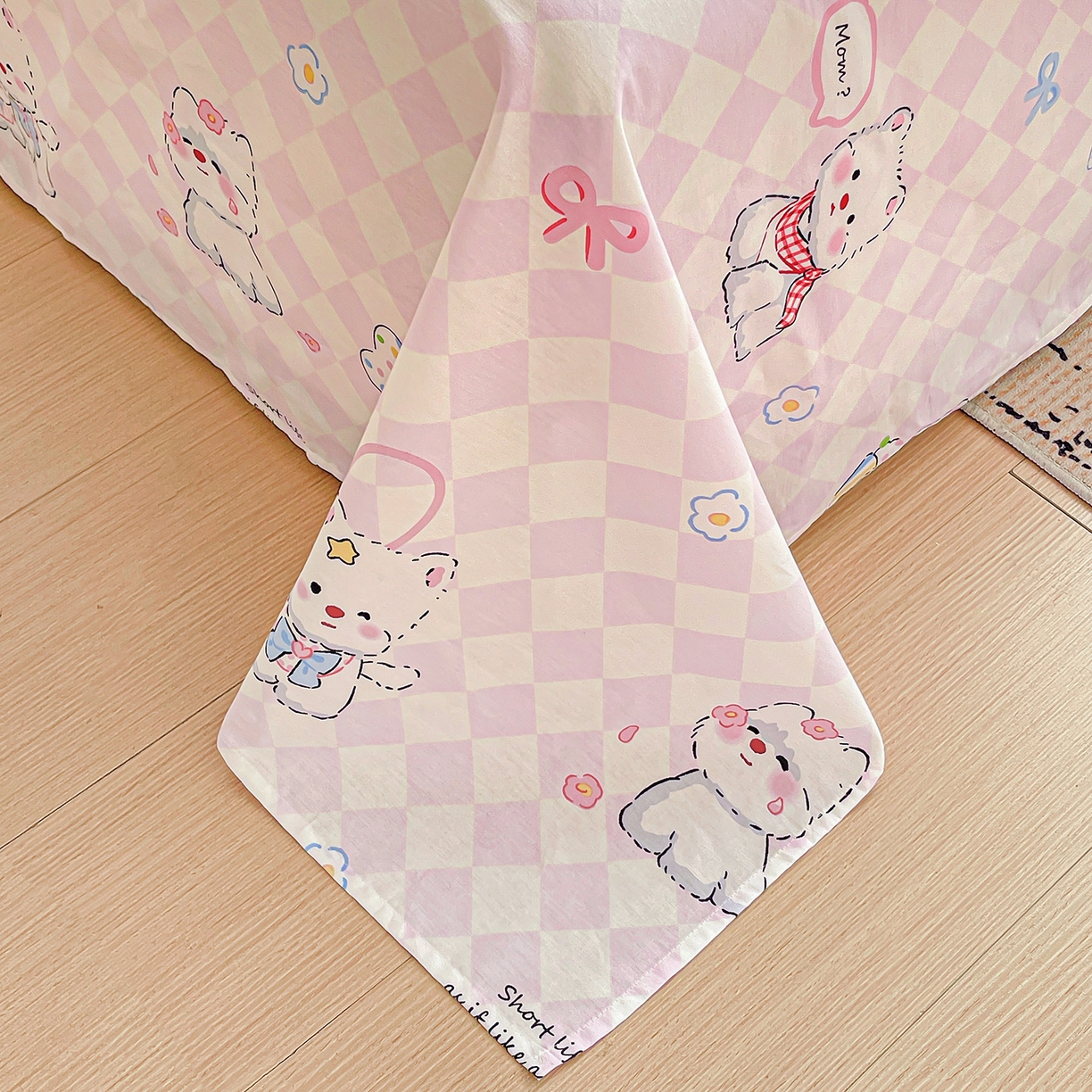 91家纺网 家纺一手货源 找家纺 恩泽家纺 2025新款加厚全棉纯棉印花系列床单单件-单床单 萌宠世界