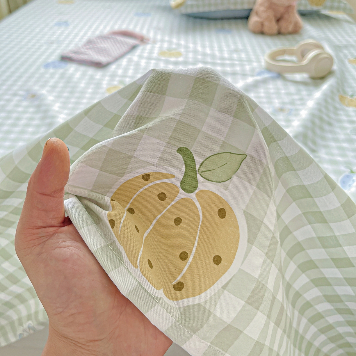 91家纺网 家纺一手货源 找家纺 恩泽家纺 2025新款加厚全棉纯棉印花系列床单单件-单床单 南瓜小贝