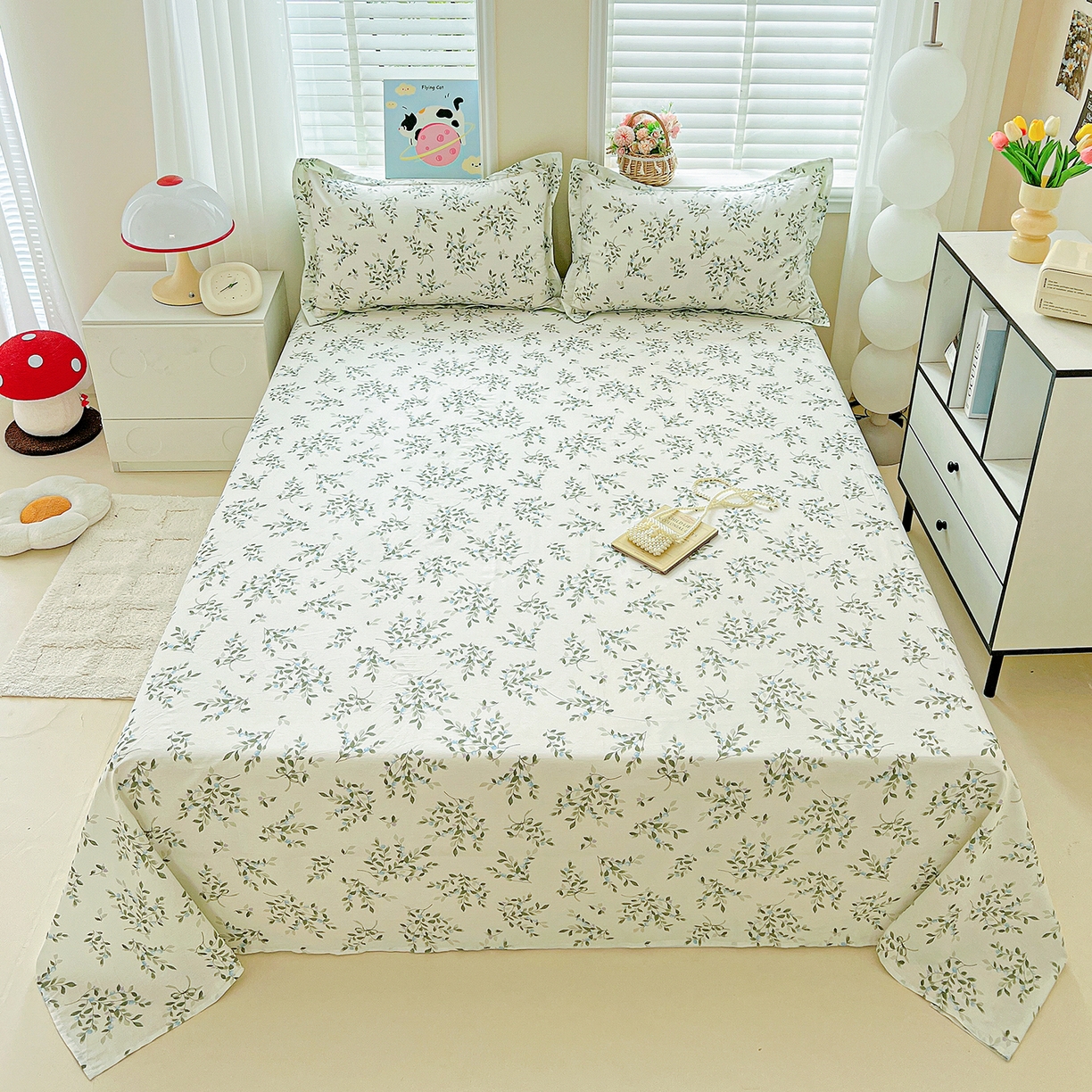 恩泽家纺 2025新款加厚全棉纯棉印花系列床单单件-单床单 硕果累累