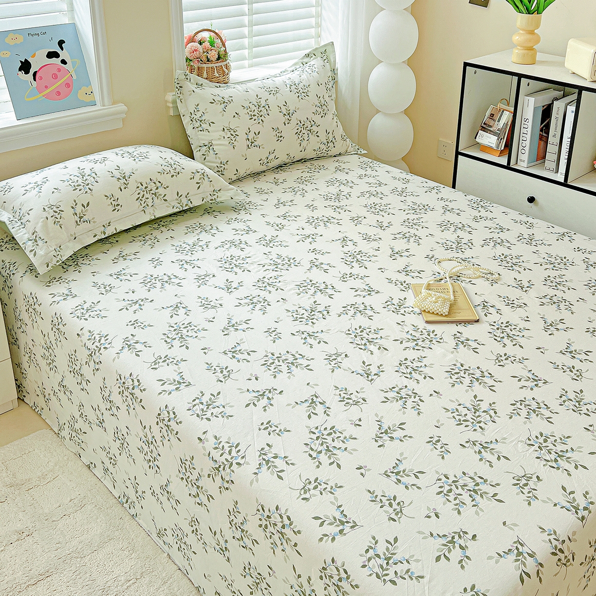 91家纺网 家纺一手货源 找家纺 恩泽家纺 2025新款加厚全棉纯棉印花系列床单单件-单床单 硕果累累