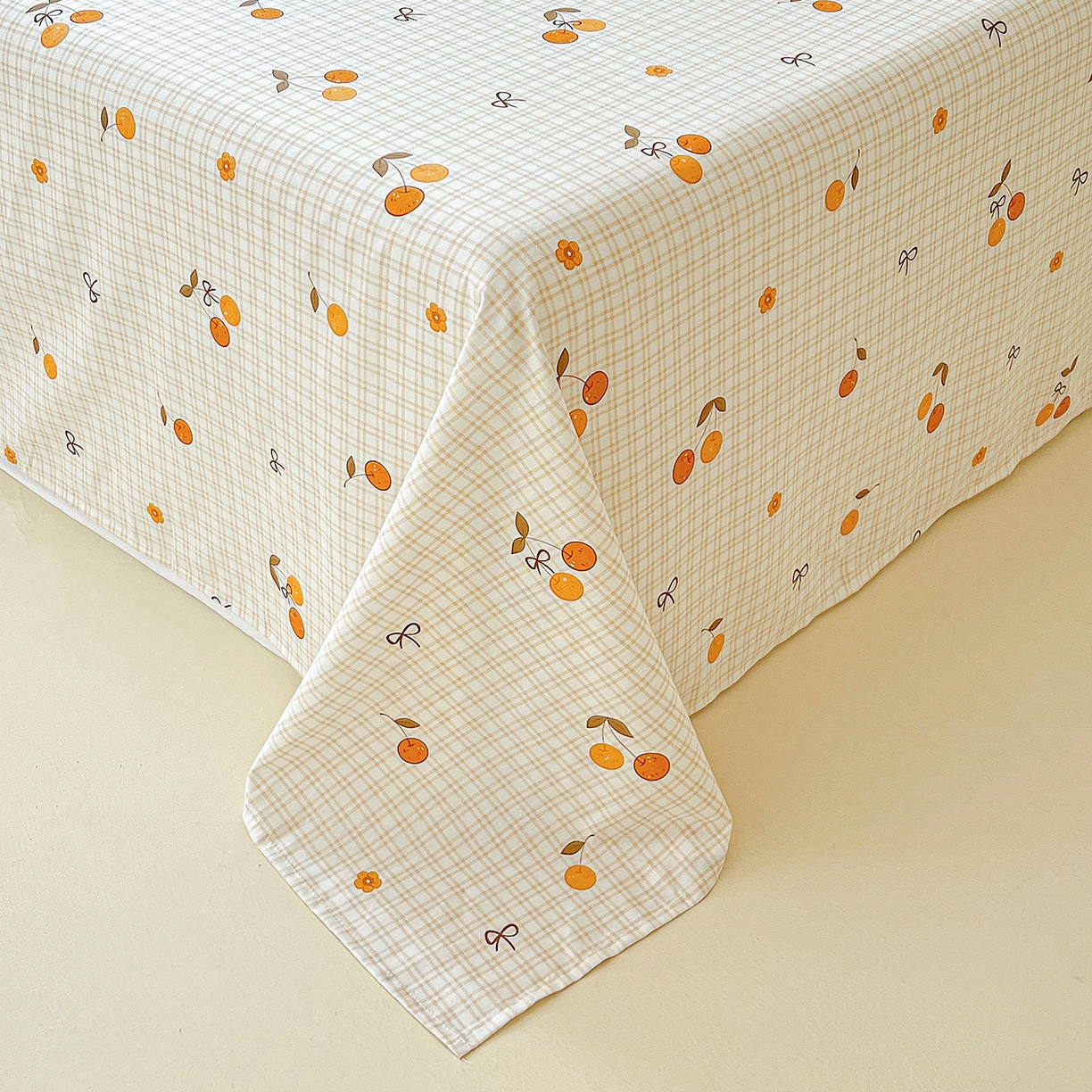 91家纺网 家纺一手货源 找家纺 恩泽家纺 2025新款加厚全棉纯棉印花系列床单单件-单床单 樱桃