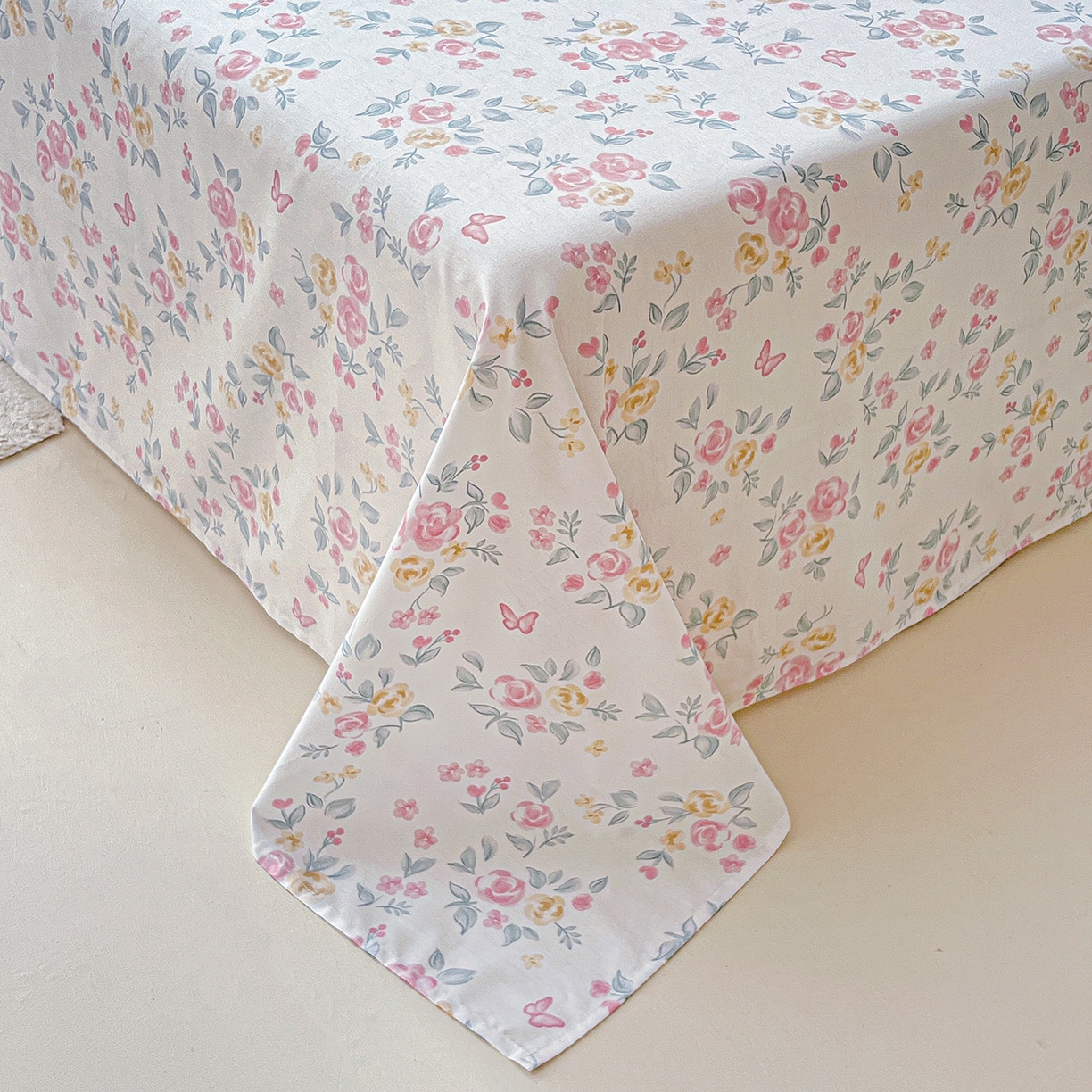 91家纺网 家纺一手货源 找家纺 恩泽家纺 2025新款加厚全棉纯棉印花系列床单单件-单床单 遇见浪漫