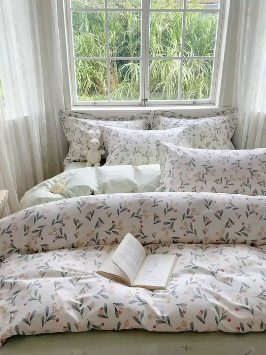 91家纺网 家纺一手货源 找家纺 （总）卓越 2025新款128*68全棉印花四件套