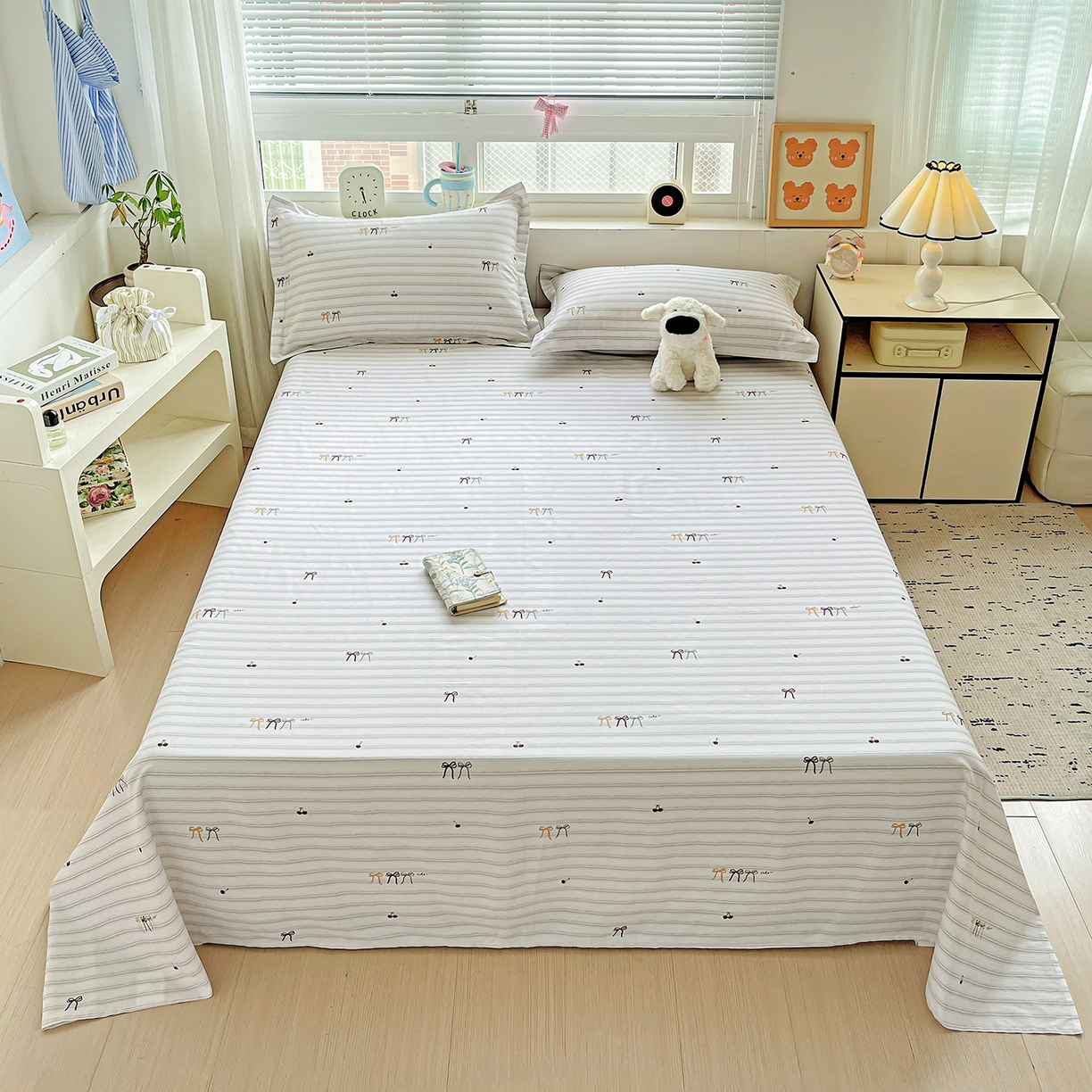 恩泽家纺 2025新款加厚全棉纯棉印花系列床单单件-单床单 自由派