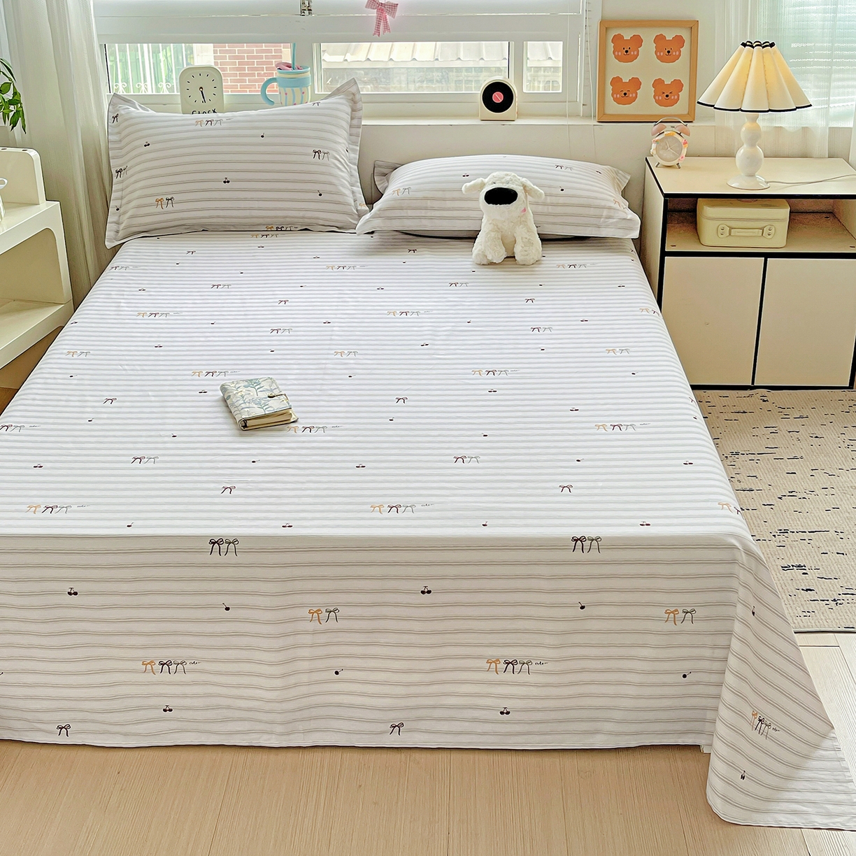 91家纺网 家纺一手货源 找家纺 恩泽家纺 2025新款加厚全棉纯棉印花系列床单单件-单床单 自由派