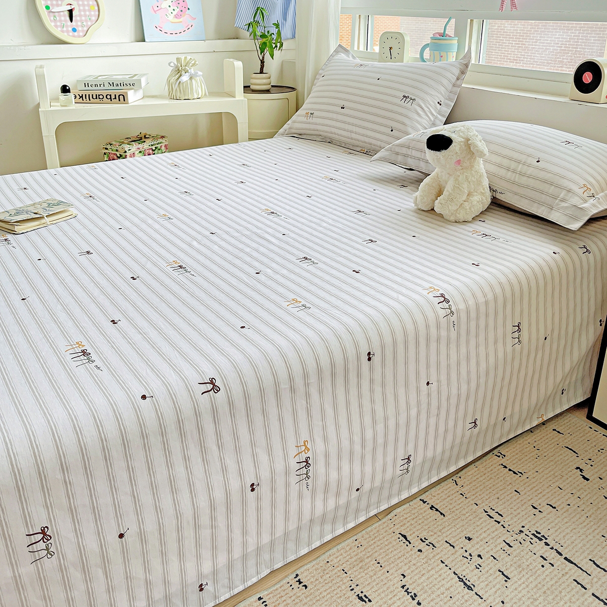 91家纺网 家纺一手货源 找家纺 恩泽家纺 2025新款加厚全棉纯棉印花系列床单单件-单床单 自由派