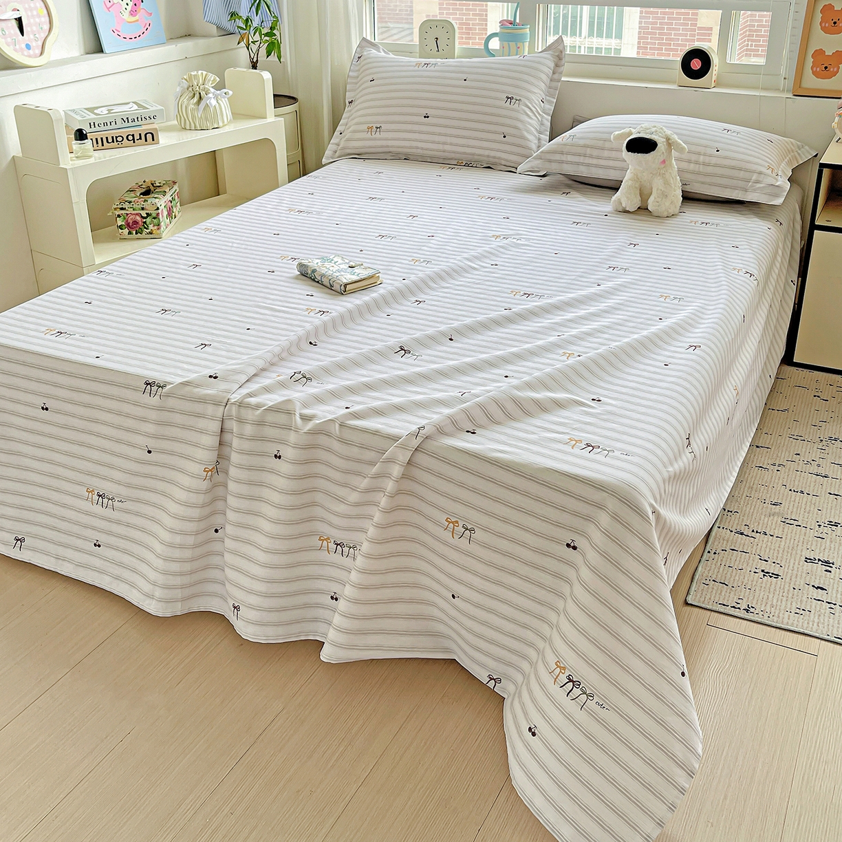 91家纺网 家纺一手货源 找家纺 恩泽家纺 2025新款加厚全棉纯棉印花系列床单单件-单床单 自由派