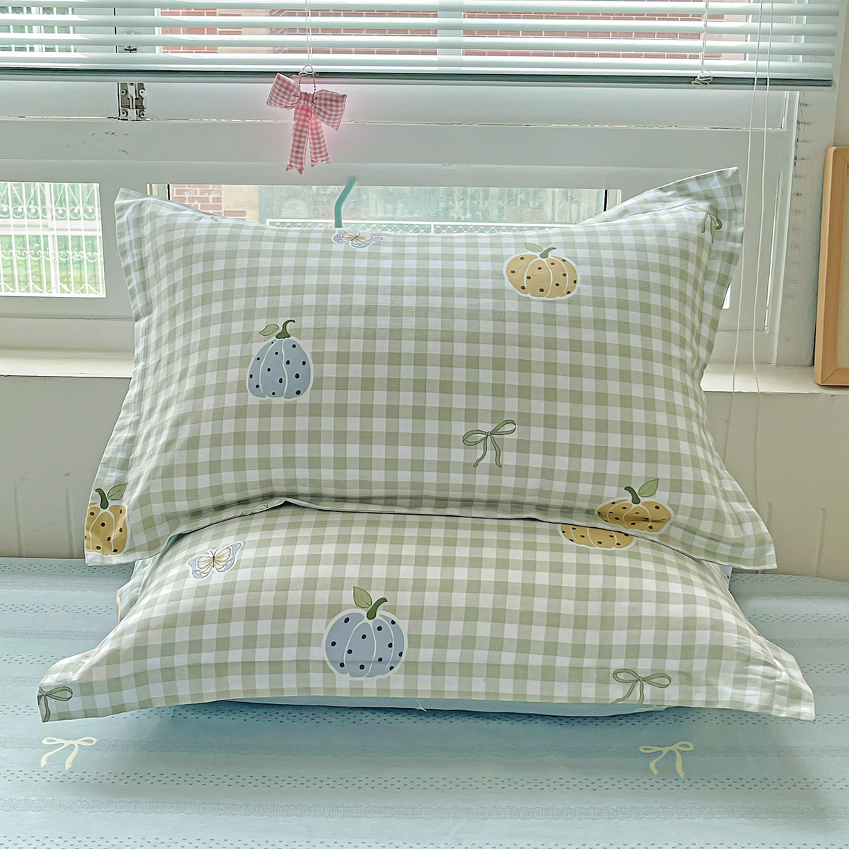 91家纺网 家纺一手货源 找家纺 恩泽家纺 2025新款加厚全棉纯棉印花系列枕套单件-单枕套 南瓜小贝