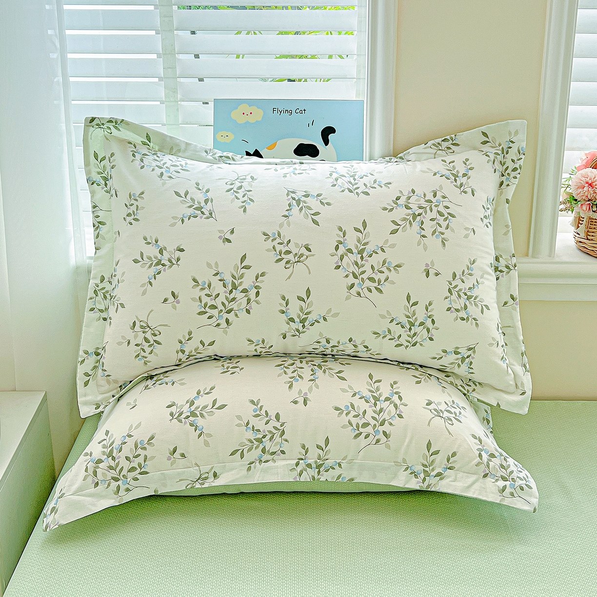 91家纺网 家纺一手货源 找家纺 恩泽家纺 2025新款加厚全棉纯棉印花系列枕套单件-单枕套 硕果累累