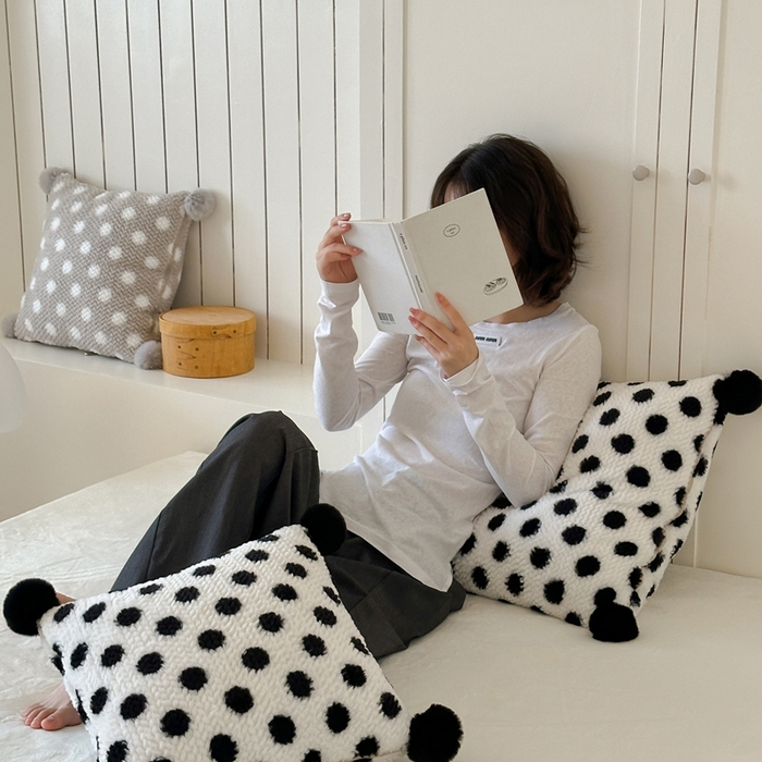 91家纺网 家纺一手货源 找家纺 多米家居 2025新款毛球波波抱枕被 波波-白