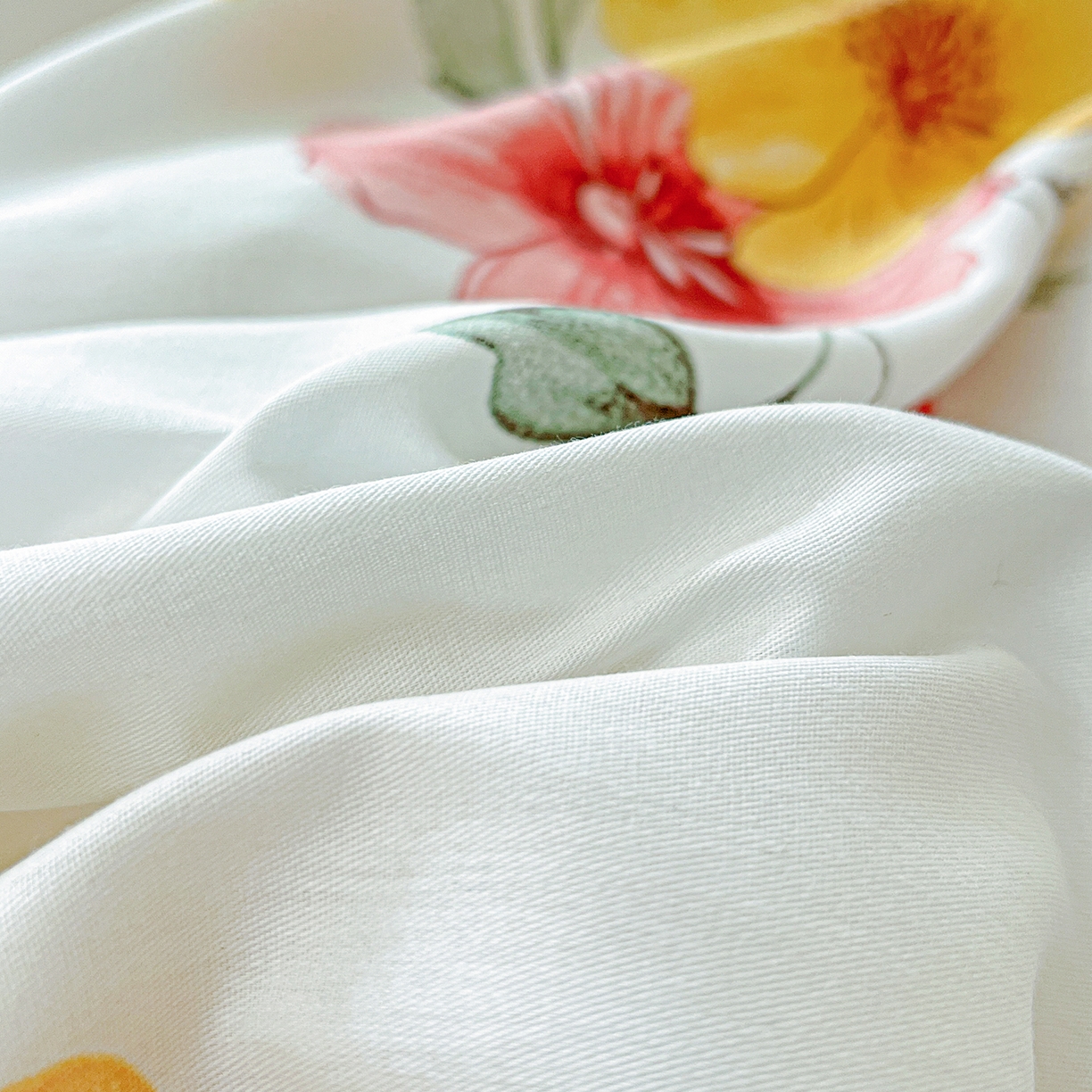 91家纺网 家纺一手货源 找家纺 恩泽家纺 2025新款加厚全棉纯棉印花系列枕套单件-单枕套 花柔