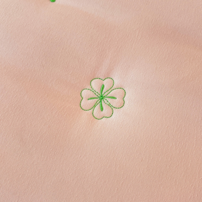 91家纺网 家纺一手货源 找家纺 贝拉梦家纺 2025水洗棉刺绣夹棉床笠防滑床罩床垫保护套 金缕扇-粉玉