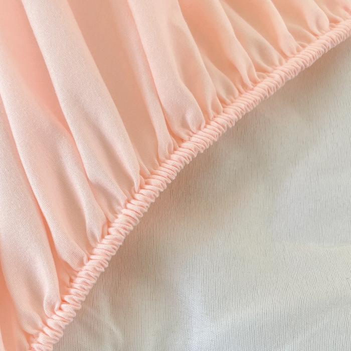 91家纺网 家纺一手货源 找家纺 贝拉梦家纺 2025水洗棉刺绣夹棉床笠防滑床罩床垫保护套 金缕扇-粉玉