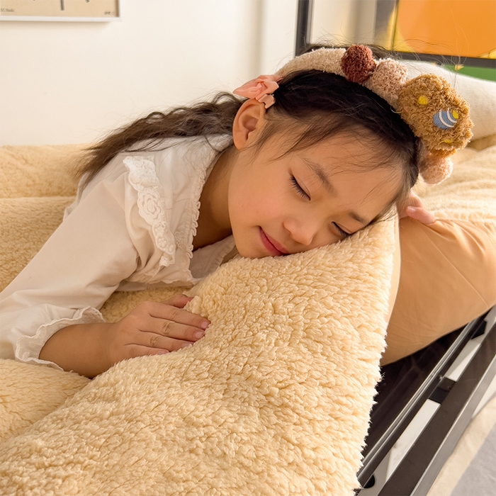 91家纺网 家纺一手货源 找家纺 （总）缦纱 2025新款保暖羊羔绒暖冬床垫学生季宿舍床垫-学生床垫