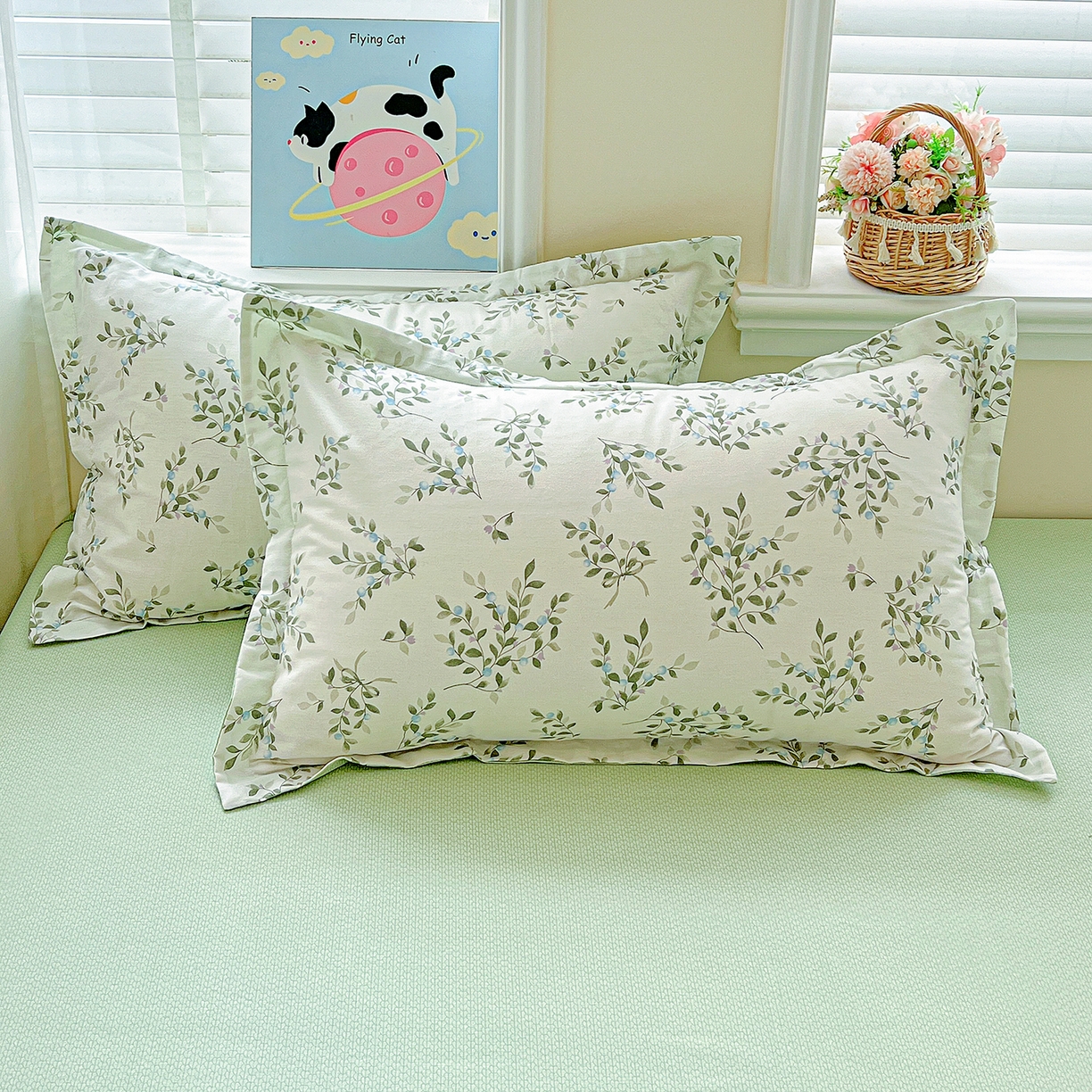 91家纺网 家纺一手货源 找家纺 恩泽家纺 2025新款加厚全棉纯棉印花系列枕套单件-单枕套 硕果累累