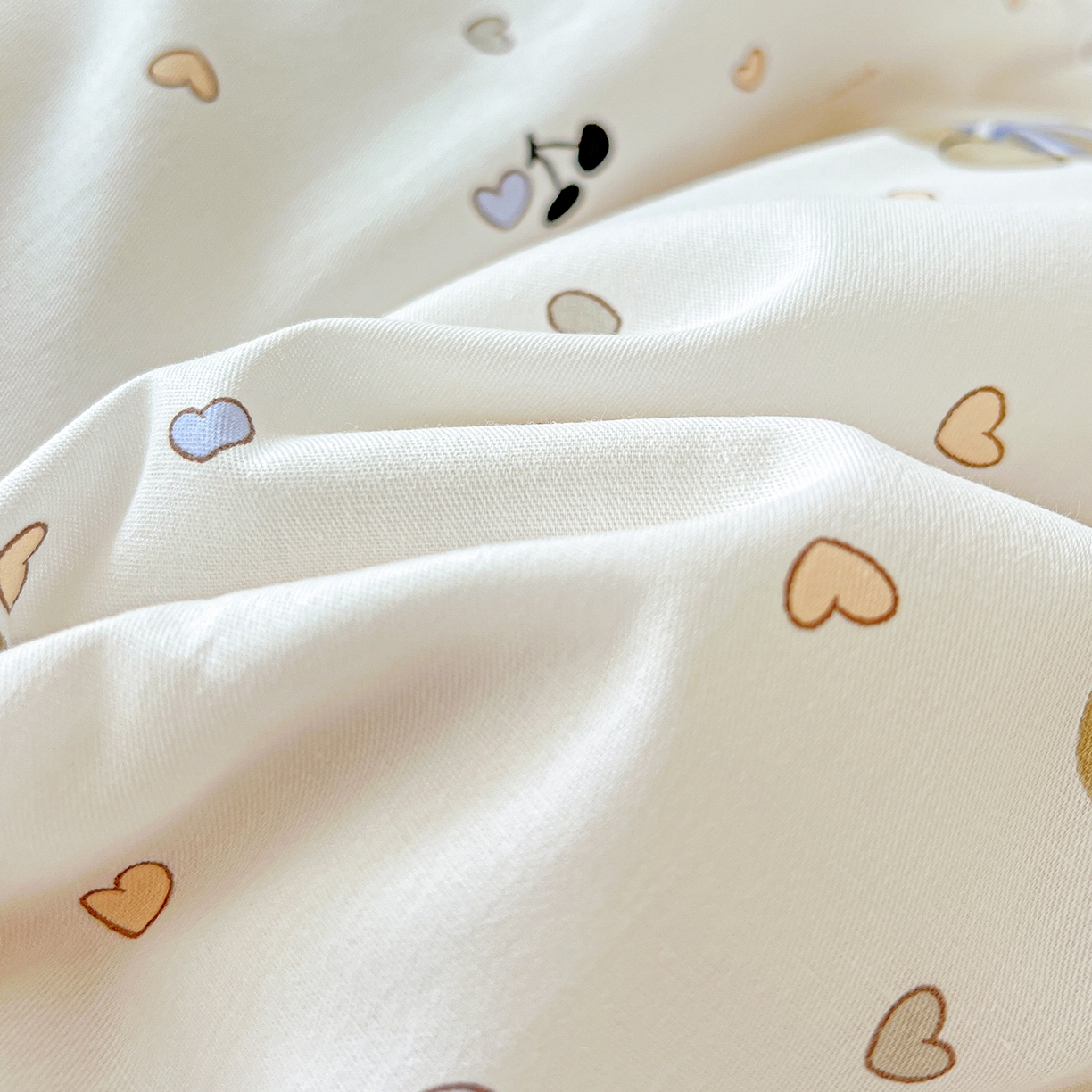 91家纺网 家纺一手货源 找家纺 恩泽家纺 2025新款加厚全棉纯棉印花系列枕套单件-单枕套 天使熊