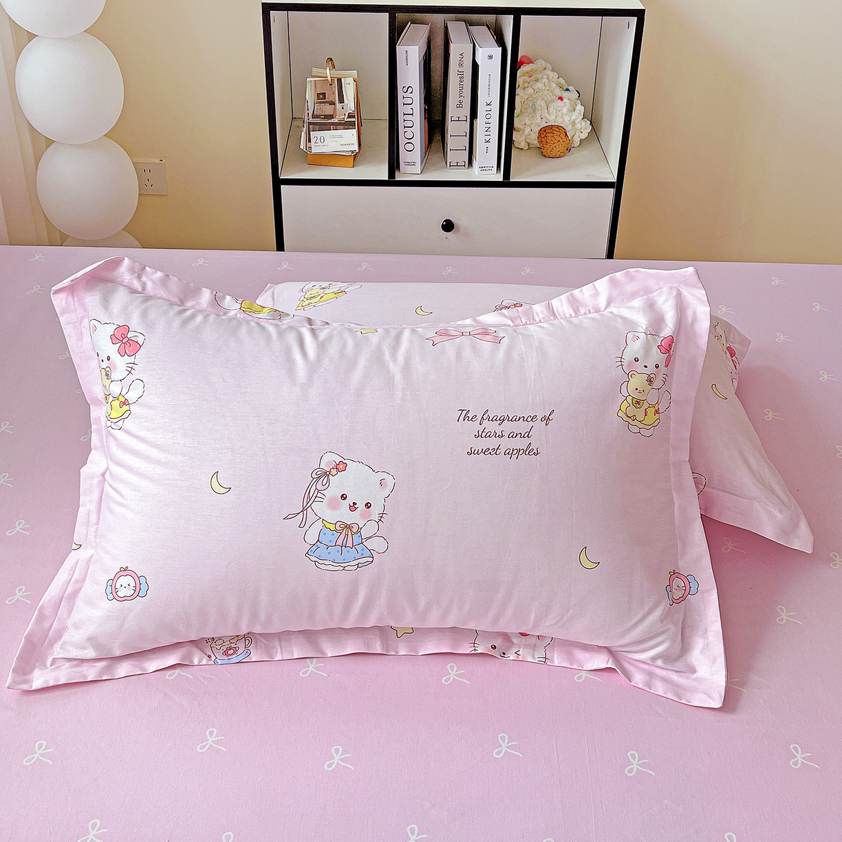 91家纺网 家纺一手货源 找家纺 恩泽家纺 2025新款加厚全棉纯棉印花系列枕套单件-单枕套 甜心玩伴