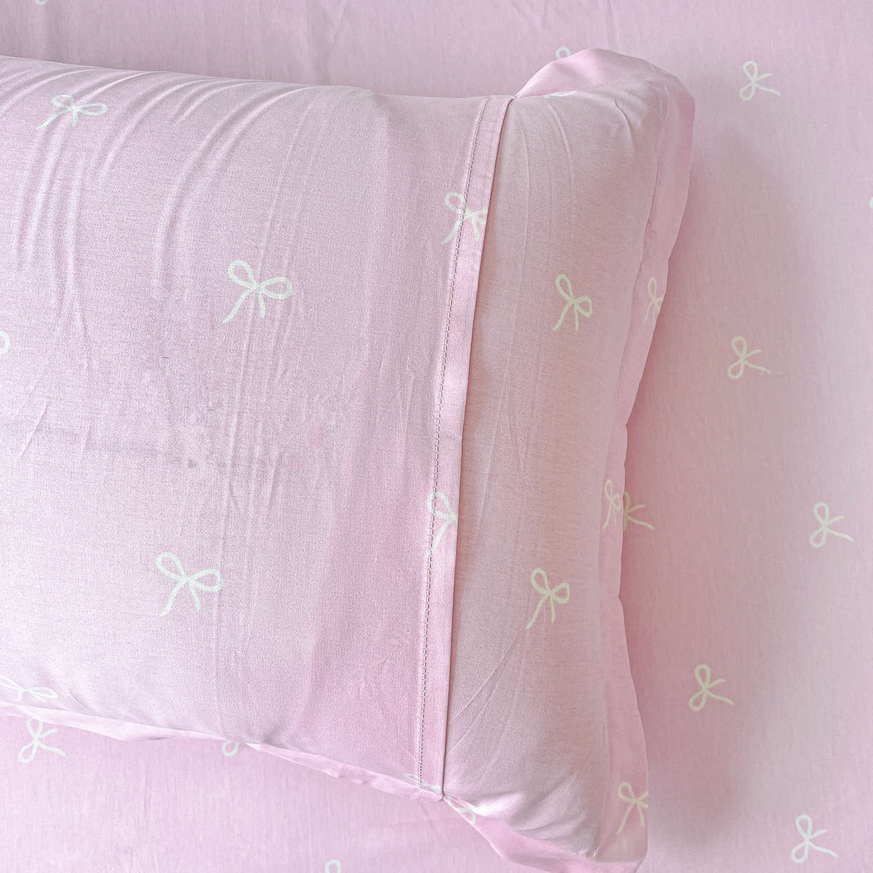 91家纺网 家纺一手货源 找家纺 恩泽家纺 2025新款加厚全棉纯棉印花系列枕套单件-单枕套 甜心玩伴