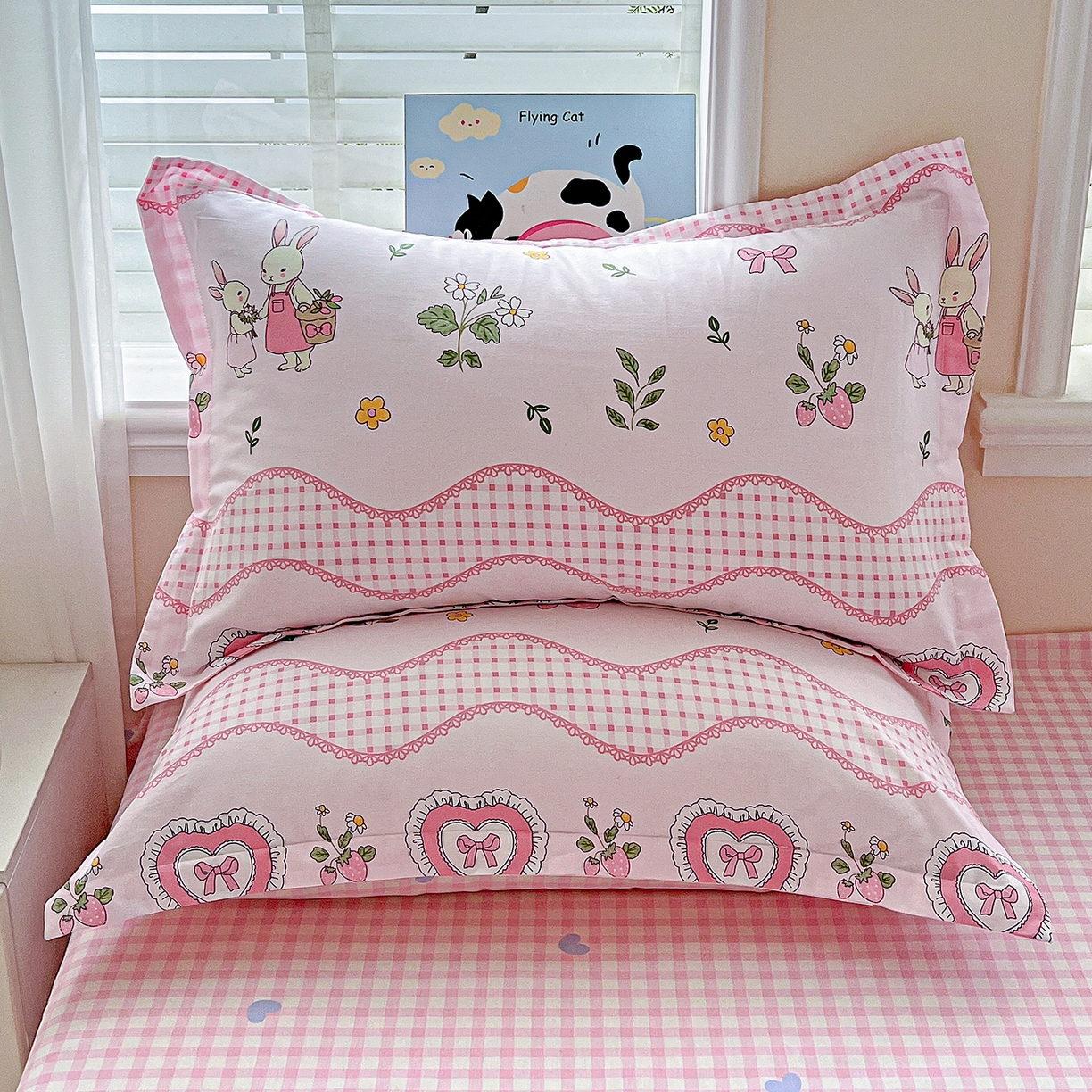 恩泽家纺 2025新款加厚全棉纯棉印花系列枕套单件-单枕套 唯美