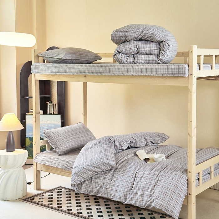 91家纺网 家纺一手货源 找家纺 梦莱斯2025新款皱皱棉学生款床盖三件套 至尚