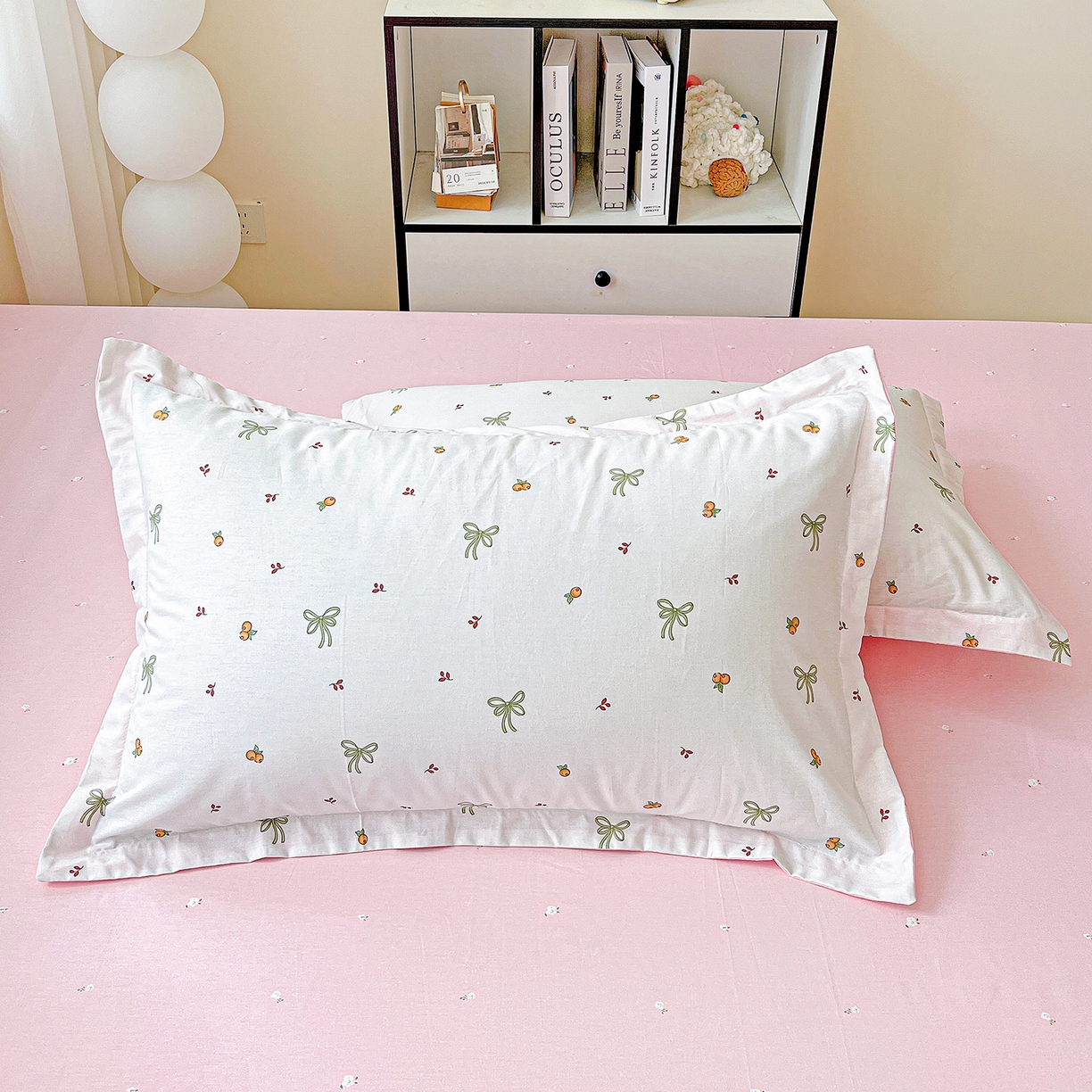 91家纺网 家纺一手货源 找家纺 恩泽家纺 2025新款加厚全棉纯棉印花系列枕套单件-单枕套 小清新