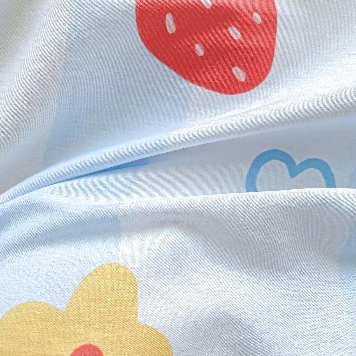 91家纺网 家纺一手货源 找家纺 恩泽家纺 2025新款加厚全棉纯棉印花系列枕套单件-单枕套 心之恋