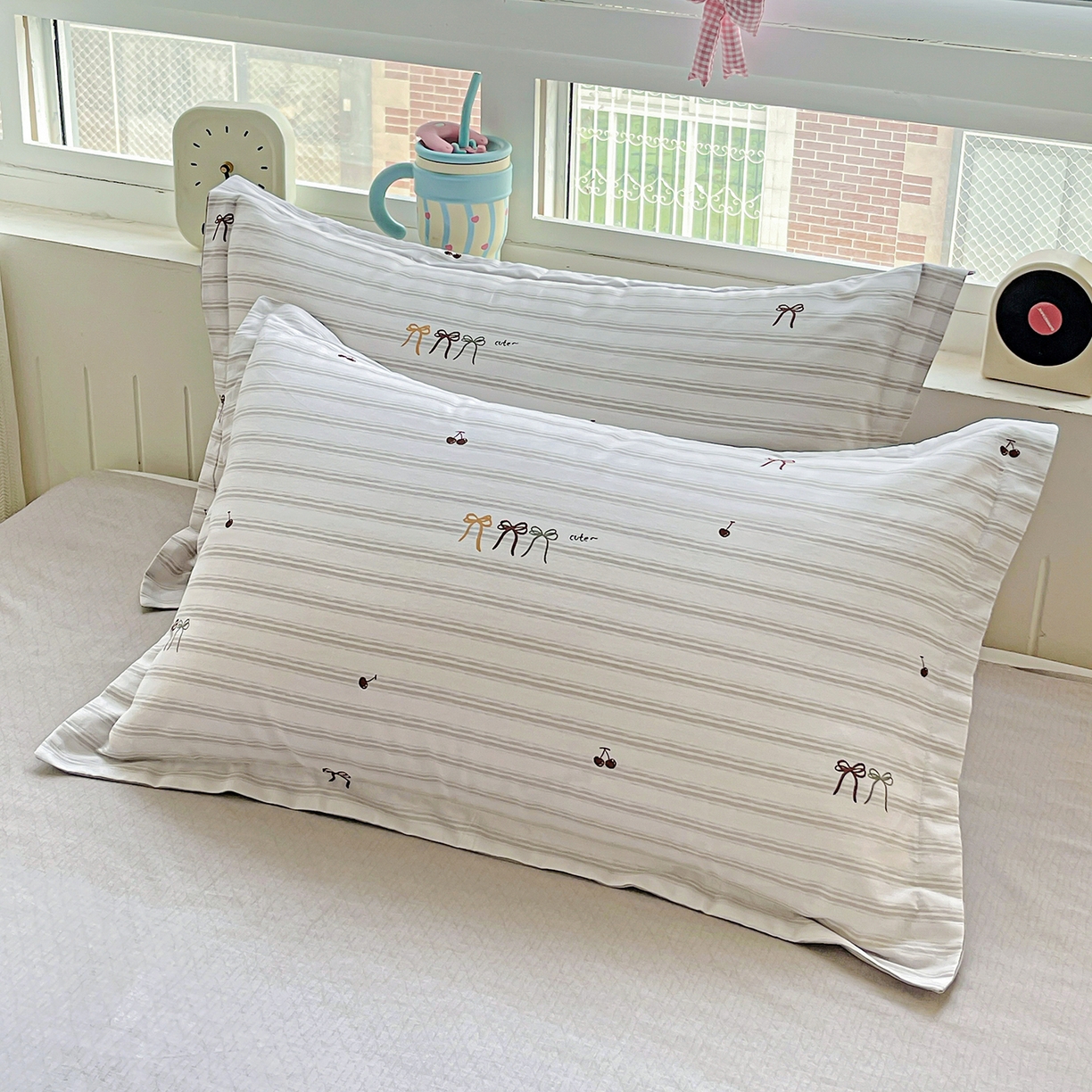 91家纺网 家纺一手货源 找家纺 恩泽家纺 2025新款加厚全棉纯棉印花系列枕套单件-单枕套 自由派